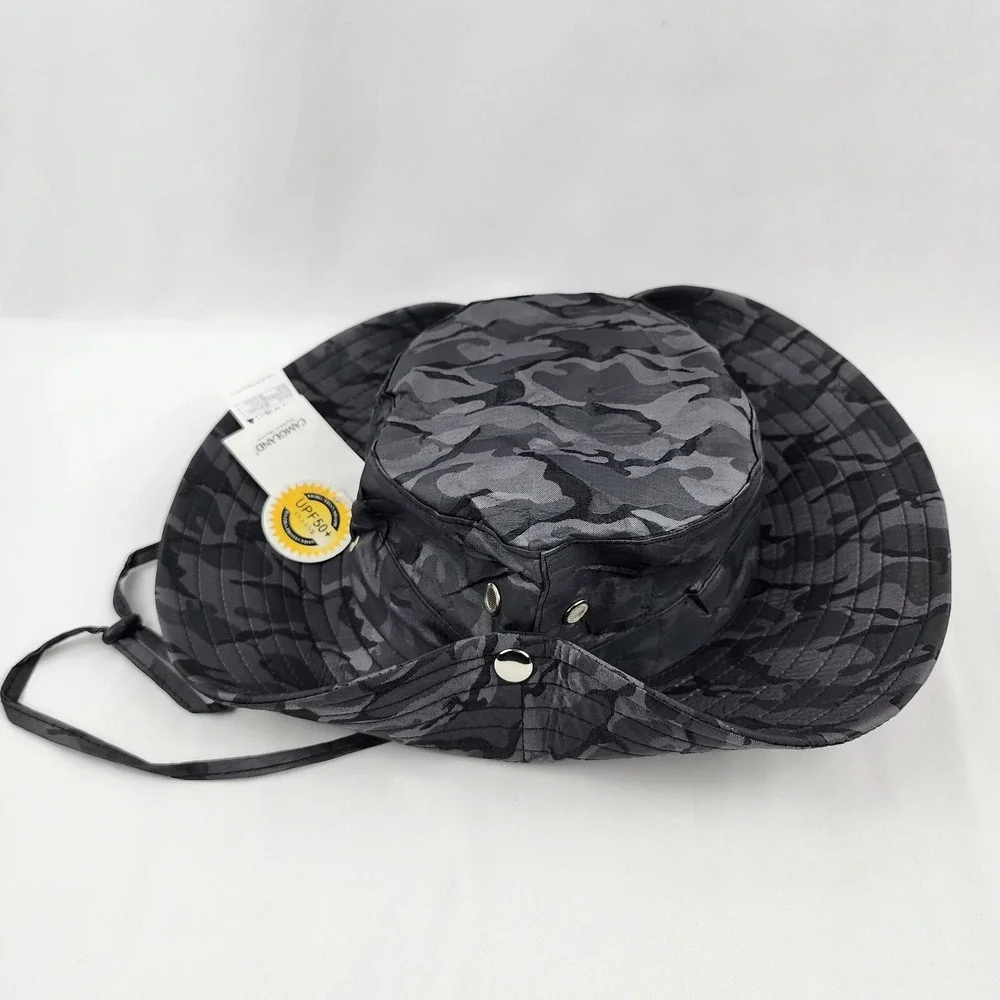 Camoland fishing bucket hat Camo Gray Breathable SPF 50 Fine Polyester Quick Dry
